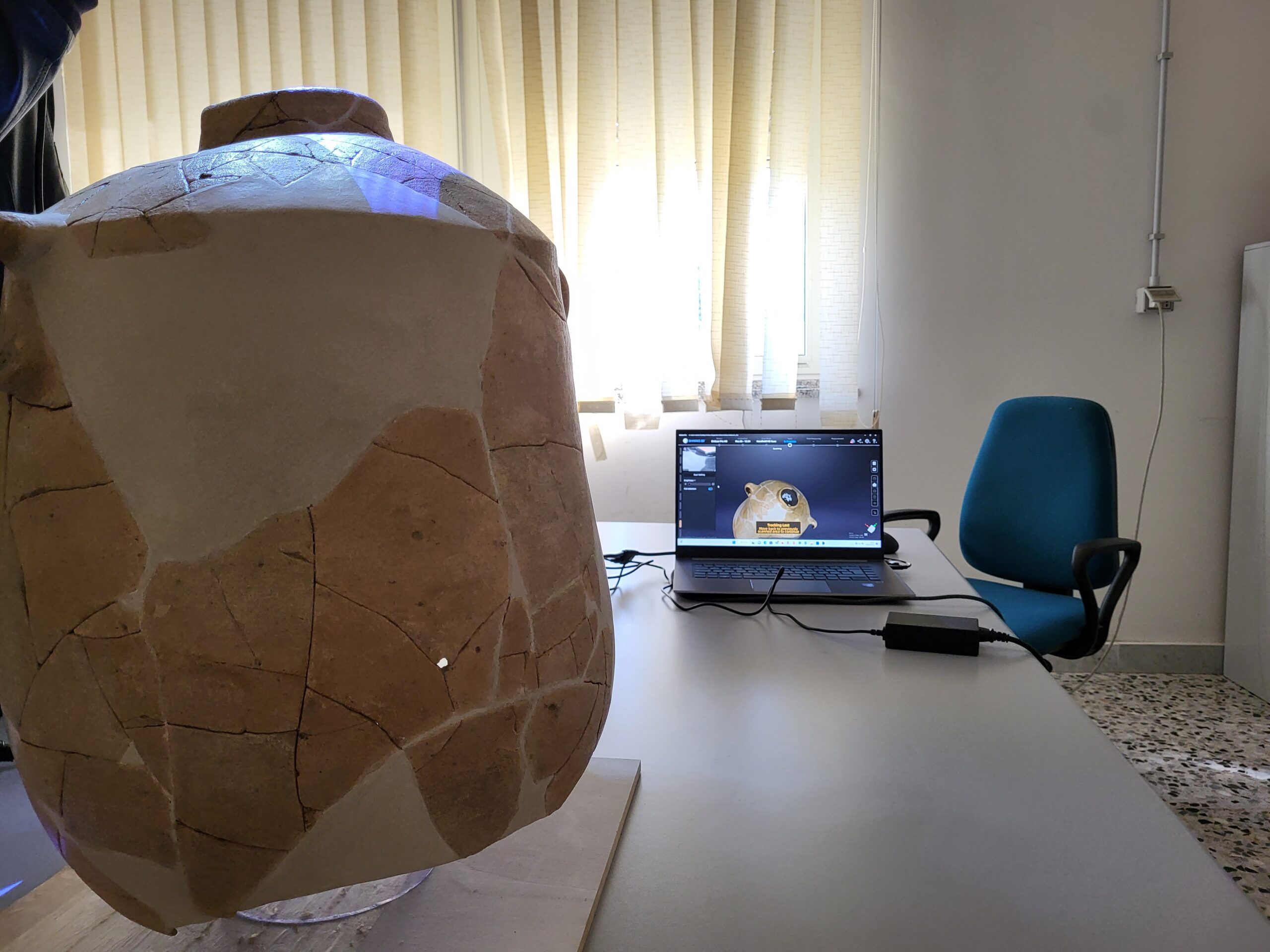 Scansione reperto archeologico