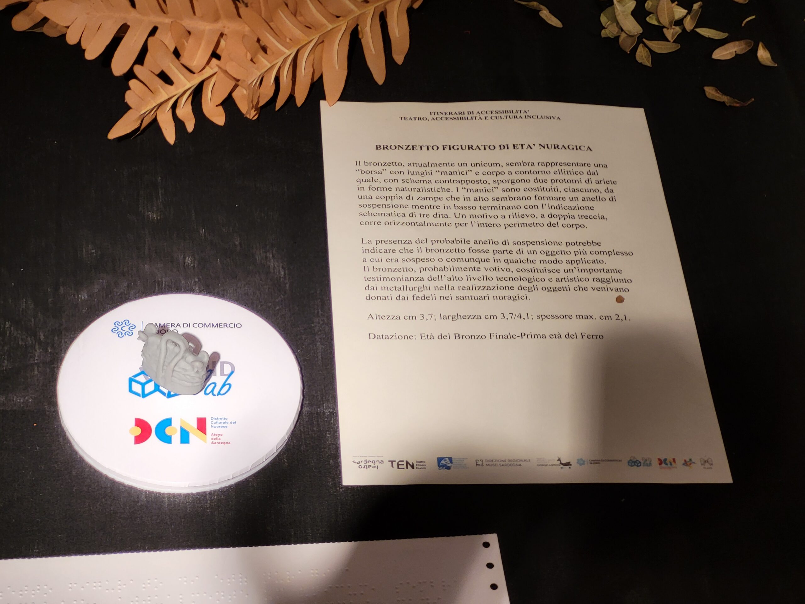 Stampa 3D di una replica tattile in resina